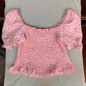 Guess Crop Sweet Floral Top